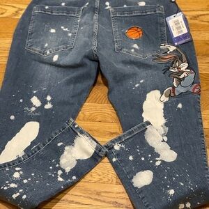Bugs Bunny space jam denim jeans